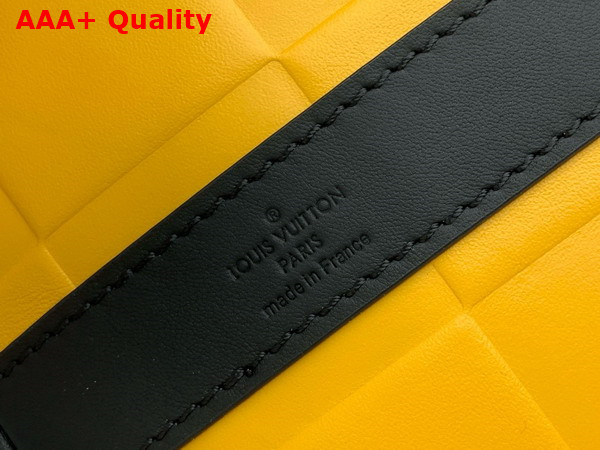 Louis Vuitton Keepall Bandouliere 50 in Yellow Damier Scuba Calfskin Leather M25019 Replica