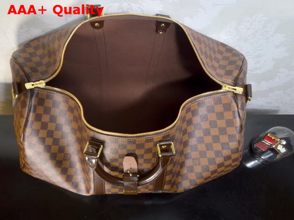 Louis Vuitton Keepall Bandouliere 55 Damier Ebene N41414 Replica