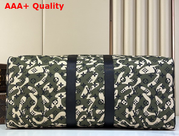Louis Vuitton Keepall Bandouliere 55 Green Monogramouflage Replica
