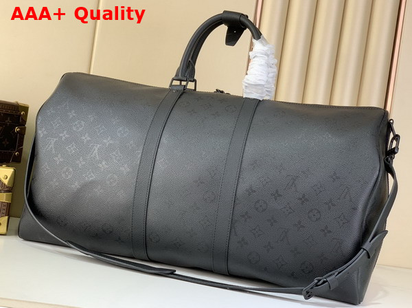 Louis Vuitton Keepall Bandouliere 55 in Black Monogram Midnight Coated Canvas M28405 Replica