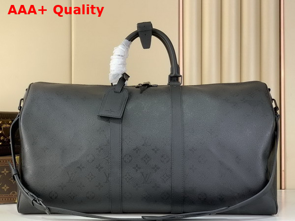 Louis Vuitton Keepall Bandouliere 55 in Black Monogram Midnight Coated Canvas M28405 Replica