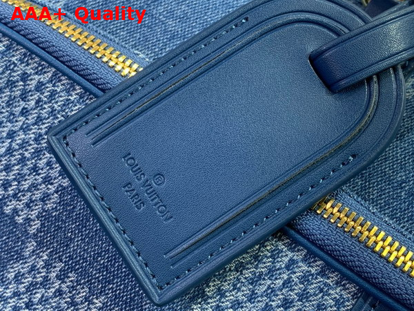 Louis Vuitton Keepall Cargo 50 Damier Denim 3D Cotton Canvas N00197 Replica