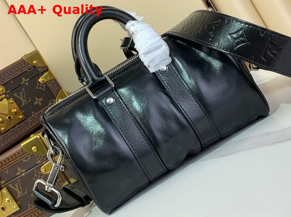 Louis Vuitton Keepall Cargo Bandouliere 25 in Black Calf Leather M13988 Replica