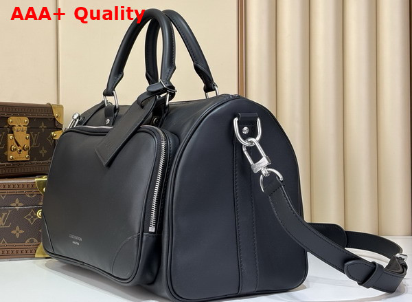Louis Vuitton Keepall Cargo Bandouliere 35 in Black Calfskin Leather Replica