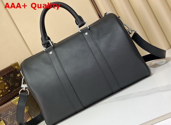 Louis Vuitton Keepall Cargo Bandouliere 35 in Black Calfskin Leather Replica