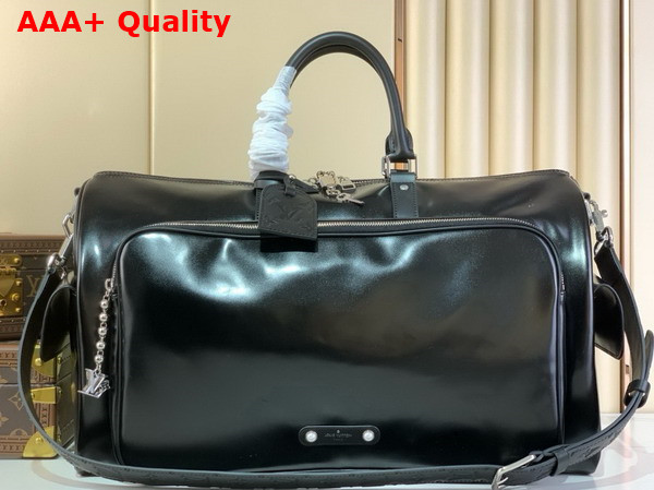 Louis Vuitton Keepall Cargo Bandouliere 50 in Black Calf Leather M13992 Replica