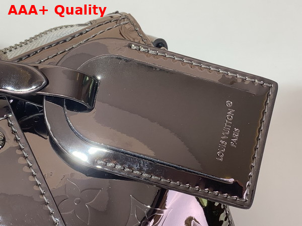 Louis Vuitton Keepall Nandouliere 25 Gunmetal Monogram Mirror Coated Canvas M26903 Replica