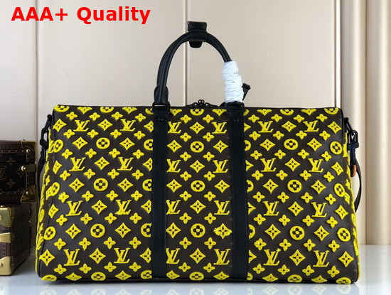 Louis Vuitton Keepall Triangle Bandouliere 50 Yellow M45069 Replica