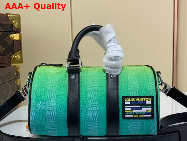 Louis Vuitton Keepall XS Bag Gradient Green Damier Stripes Canvas M59949 Replica