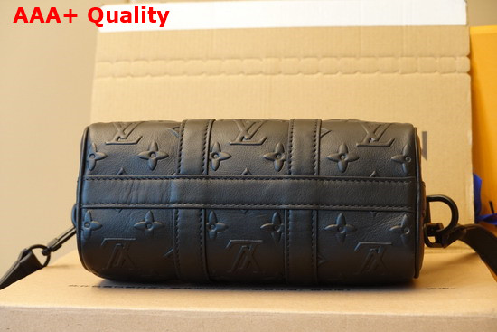 Louis Vuitton Keepall XS Black Monogram Seal Cowhide Leather M57960 Replica
