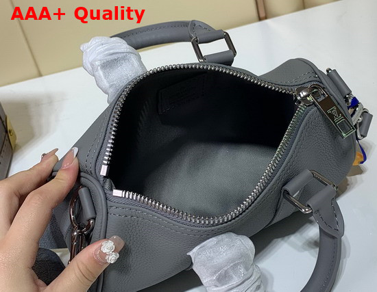 Louis Vuitton Keepall XS Gray Aerogram Cowhide Leather Replica