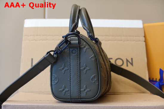 Louis Vuitton Keepall XS Khaki Monogram Seal Cowhide Leather M57961 Replica