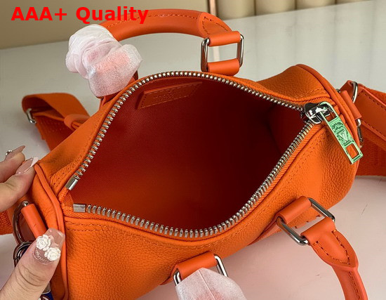 Louis Vuitton Keepall XS Orange Aerogram Cowhide Leather M81004 Replica