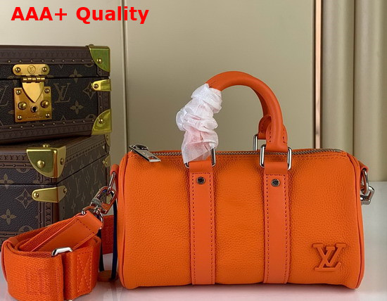 Louis Vuitton Keepall XS Orange Aerogram Cowhide Leather M81004 Replica