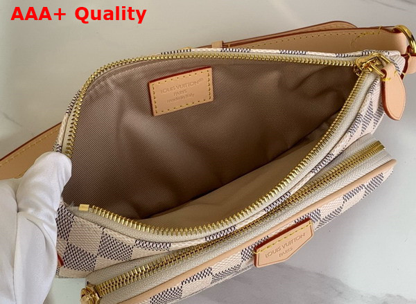 Louis Vuitton Keepit Bumbag in Damier Azur Canvas N00230 Replica