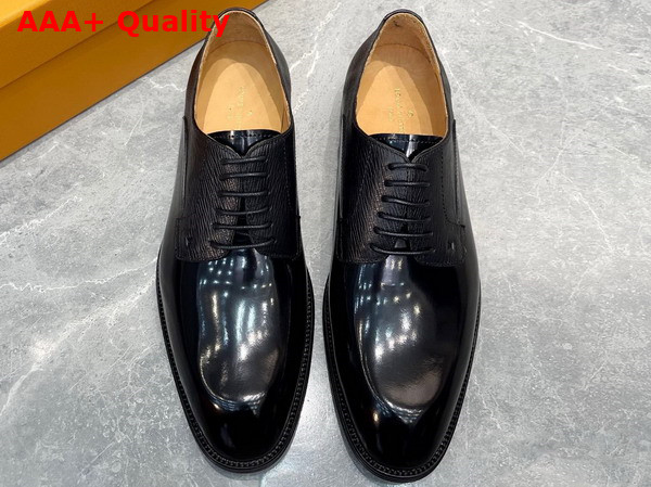 Louis Vuitton Kensington Derby Black Epi Calf Leather and Calf Leather Replica