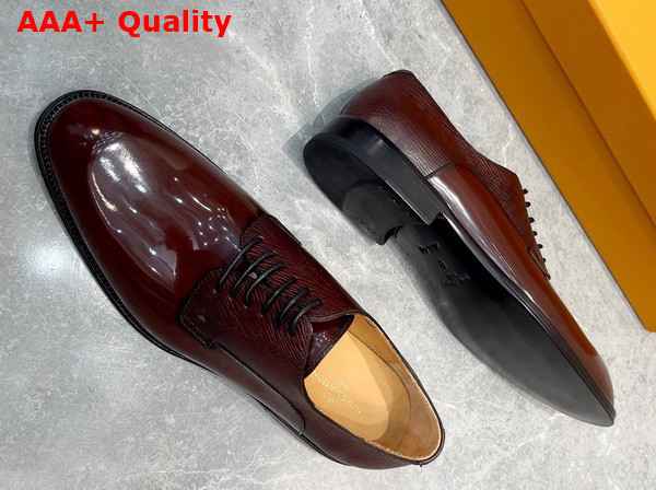Louis Vuitton Kensington Derby Moka Brown Epi Calf Leather and Calf Leather 1A9HUX Replica