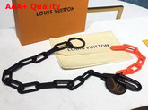 Louis Vuitton Key Chain Bag Charm and Key Holder Orange and Black MP2296 Replica
