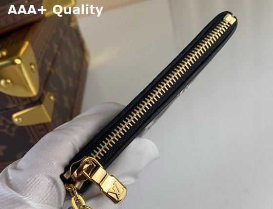 Louis Vuitton Key Pouch Black Monogram Empreinte Embroidered Replica