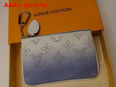 Louis Vuitton Key Pouch Blue Gradient Mahina Leather Replica