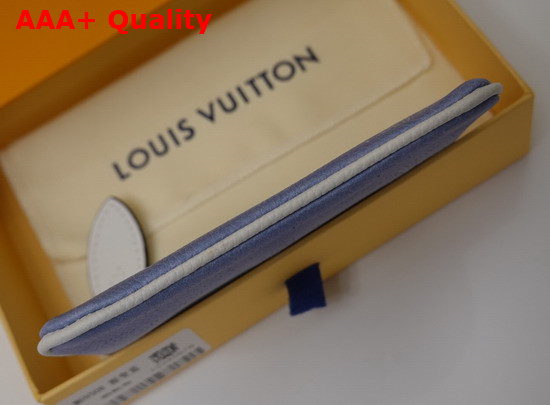 Louis Vuitton Key Pouch Blue Gradient Mahina Leather Replica