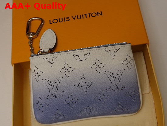Louis Vuitton Key Pouch Blue Gradient Mahina Leather Replica