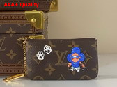 Louis Vuitton Key Pouch Monogram Blue Frost Coated Canvas M15341 Replica