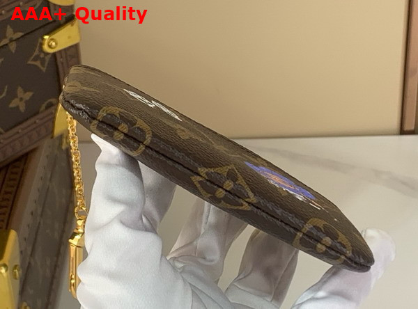 Louis Vuitton Key Pouch Monogram Blue Frost Coated Canvas M15341 Replica