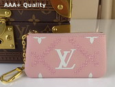 Louis Vuitton Key Pouch Pink Monogram Empreinte Embroidered M81234 Replica