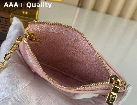 Louis Vuitton Key Pouch Pink Monogram Empreinte Embroidered M81234 Replica