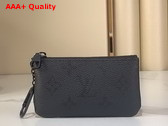 Louis Vuitton Key Pouch in Black Monogram Midnight Coated Canvas M26776 Replica