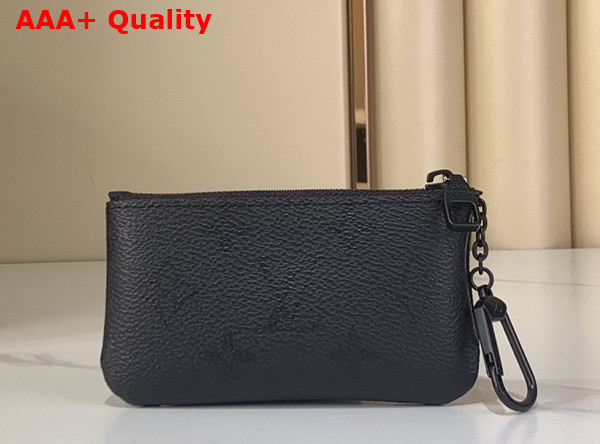 Louis Vuitton Key Pouch in Black Monogram Midnight Coated Canvas M26776 Replica