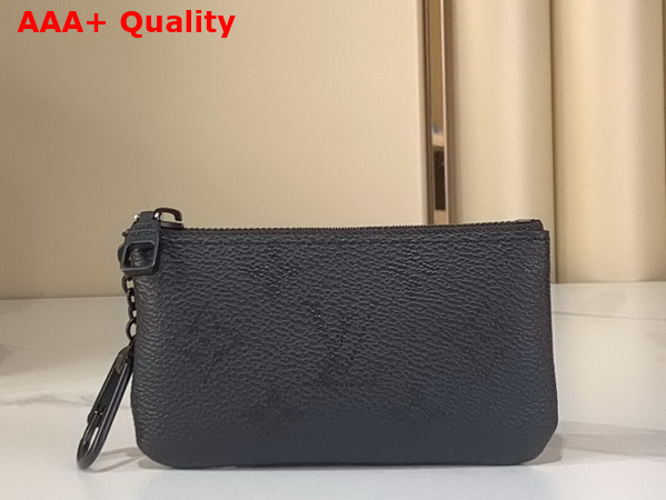 Louis Vuitton Key Pouch in Black Monogram Midnight Coated Canvas M26776 Replica