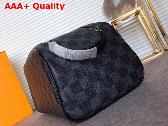 Louis Vuitton King Size Toiletry Bag Damier Graphite Canvas Replica