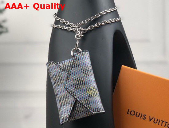 Louis Vuitton Kirigami Necklace Damier LV Pop Blue Replica