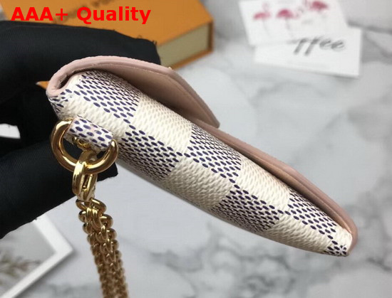 Louis Vuitton Kirigami Necklace in Damier Azur Canvas Replica