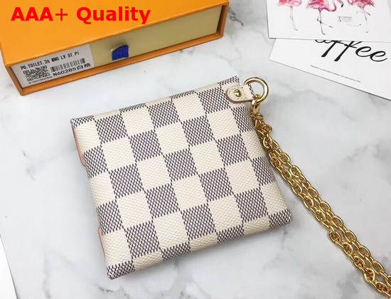 Louis Vuitton Kirigami Necklace in Damier Azur Canvas Replica