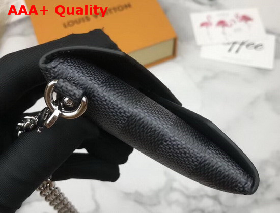 Louis Vuitton Kirigami Necklace in Damier Graphite Canvas Replica