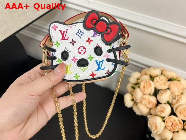 Louis Vuitton Kitty Chain Purse in Multicolored Monogram Canvas Replica