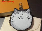 Louis Vuitton Kitty Coin Purse Monogram Cowhide Leather and Coated Canvas M15139 Replica