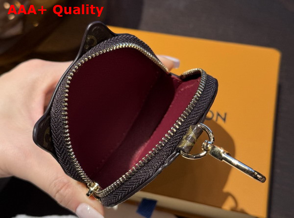 Louis Vuitton Kitty Coin Purse Monogram Cowhide Leather and Coated Canvas M15139 Replica