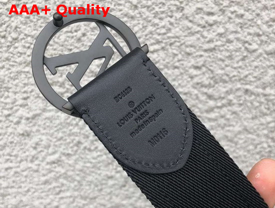 Louis Vuitton LV Circle 40mm Belt Monogram Eclipse Canvas and Webbed Lining M0116T Replica