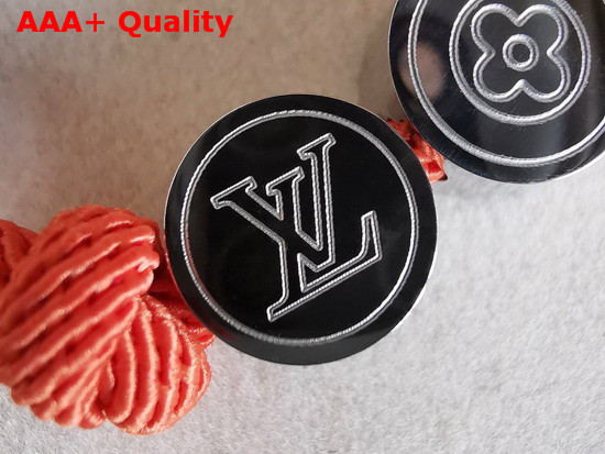 Louis Vuitton LV Colors Bracelets Beads Orange Nylon Band M68263 Replica