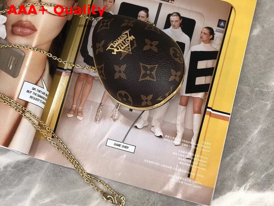 Louis Vuitton LV Egg Case Monogram Canvas Sheathed Metal and Supple Black Leather MP2588 Replica