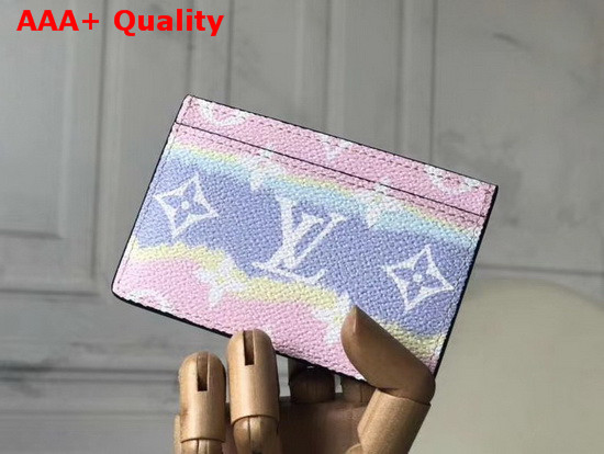 Louis Vuitton LV Escale Card Holder in Pastel Pink Replica