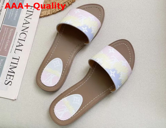 Louis Vuitton LV Escale Lock It Flat Mule Rose Clair 1A7TP0 Replica