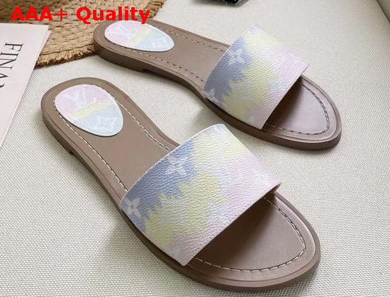 Louis Vuitton LV Escale Lock It Flat Mule Rose Clair 1A7TP0 Replica