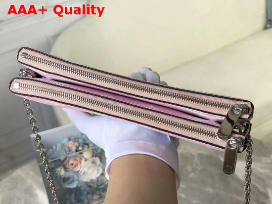 Louis Vuitton LV Escale Pochette Double Zip Pastel Pink Replica