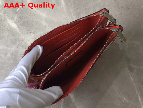 Louis Vuitton LV Escale Pochette Double Zip Red Replica