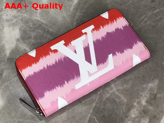 Louis Vuitton LV Escale Zippy Wallet Red Tie Dye Effect Replica